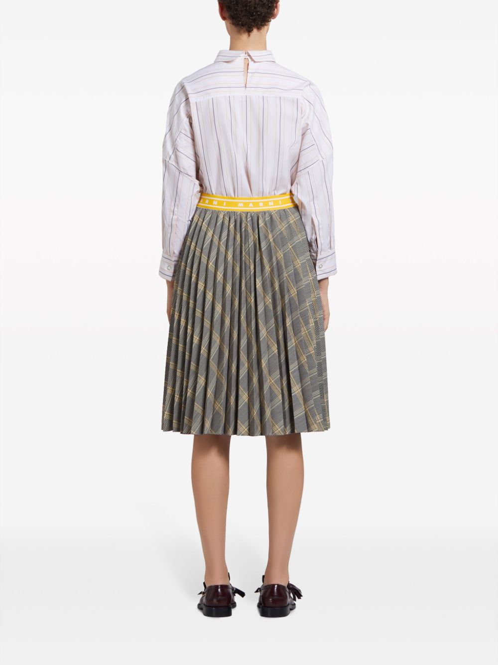 Affordable Marni checked pleated midi skirt Women