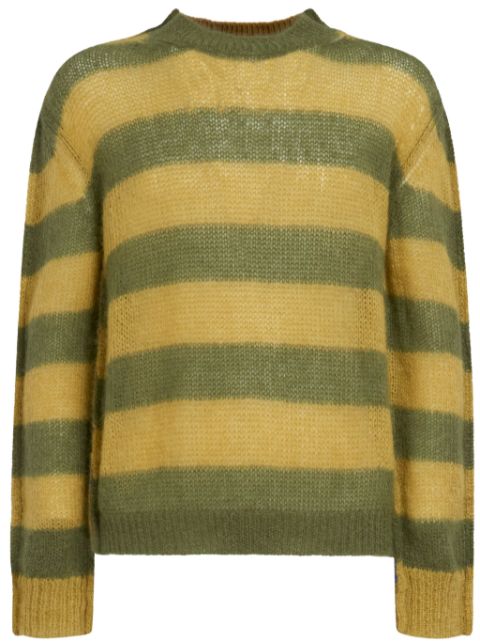 Marni stripe-print knit jumper Men