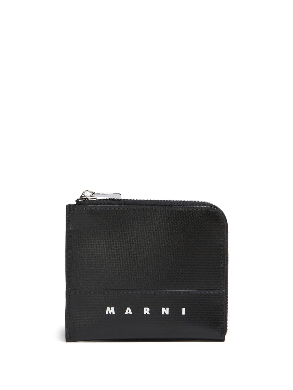 logo-print zip-around wallet