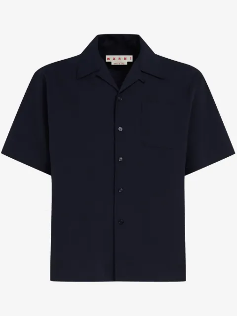 Marni camp-collar virgin wool shirt