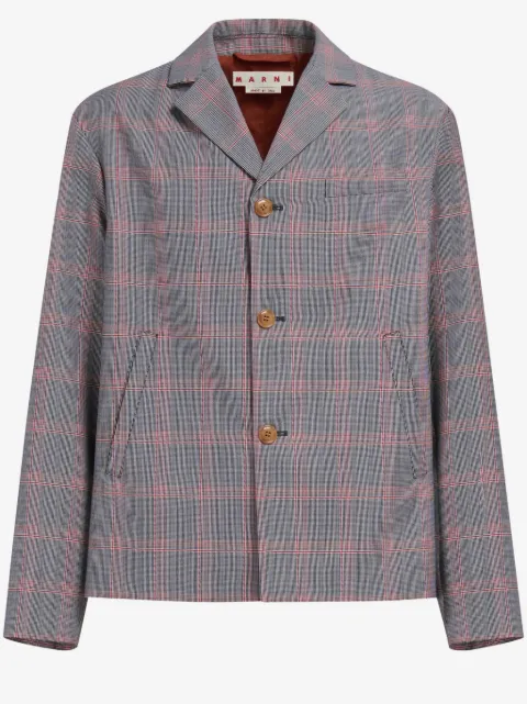 Marni blazer a cuadros con botones