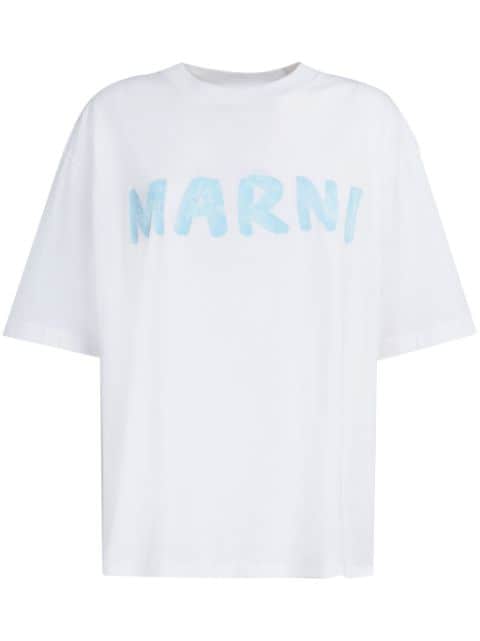 Marni logo-stamp cotton T-shirt 