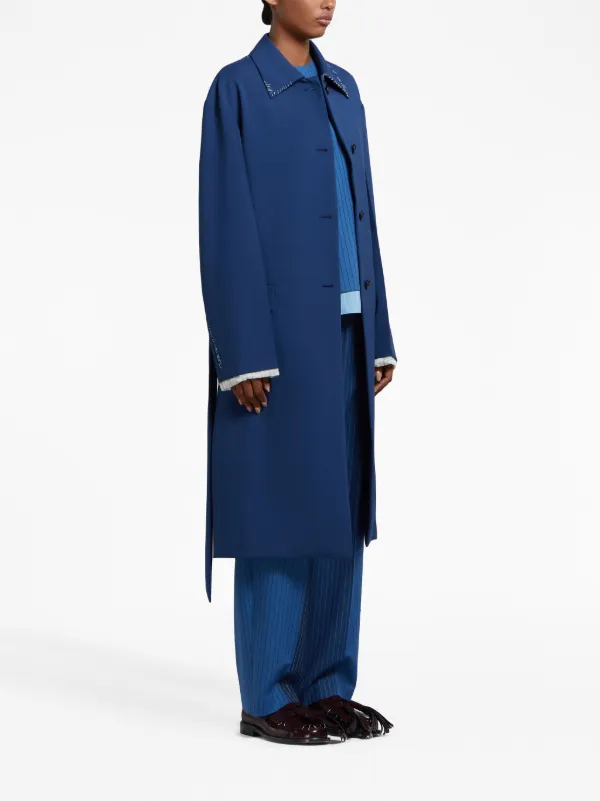 Marni Pinstriped straight-leg Trousers | Blue | FARFETCH