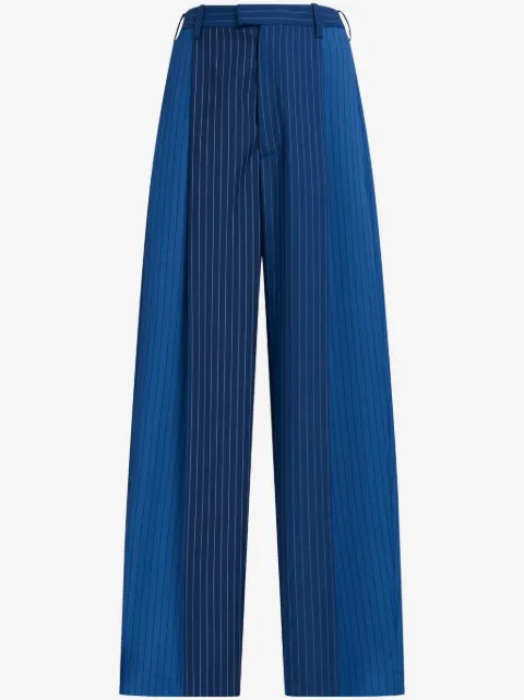 Marni pinstriped straight-leg trousers