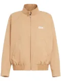 Marni logo-patch cotton bomber jacket - Yellow