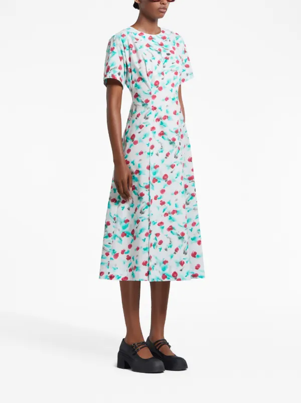 Marni プリント ドレス | ホワイト | FARFETCH JP