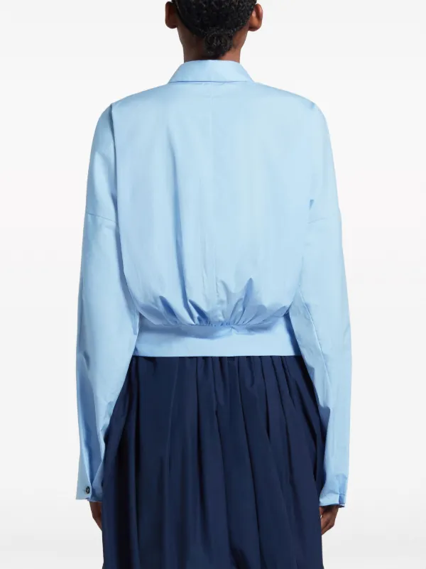 Marni クロップド シャツ | ブルー | FARFETCH JP