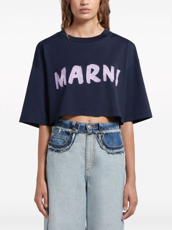 Marni クロップド Tシャツ - Farfetch