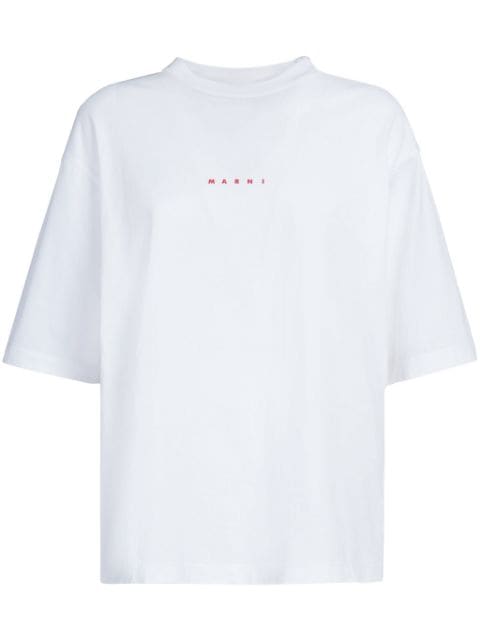 Marni T-Shirt mit Logo-Print