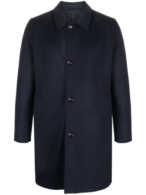 Kired spread-collar single-breasted coat