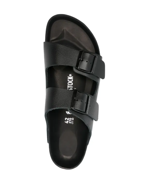 Black double strap birkenstocks sales