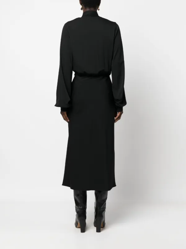【送料&関税込】SportMax Stemma Dress Sequinned jersey dress, shaded black | Sportmax