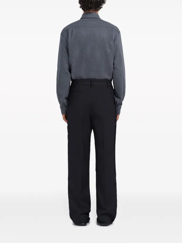 Marni サテンストライプ パンツ | ブラック | FARFETCH JP