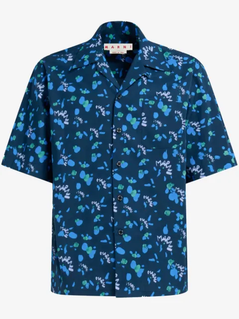 Marni graphic-print cotton shirt