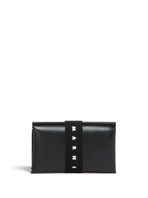 Marni logo-strap trifold wallet