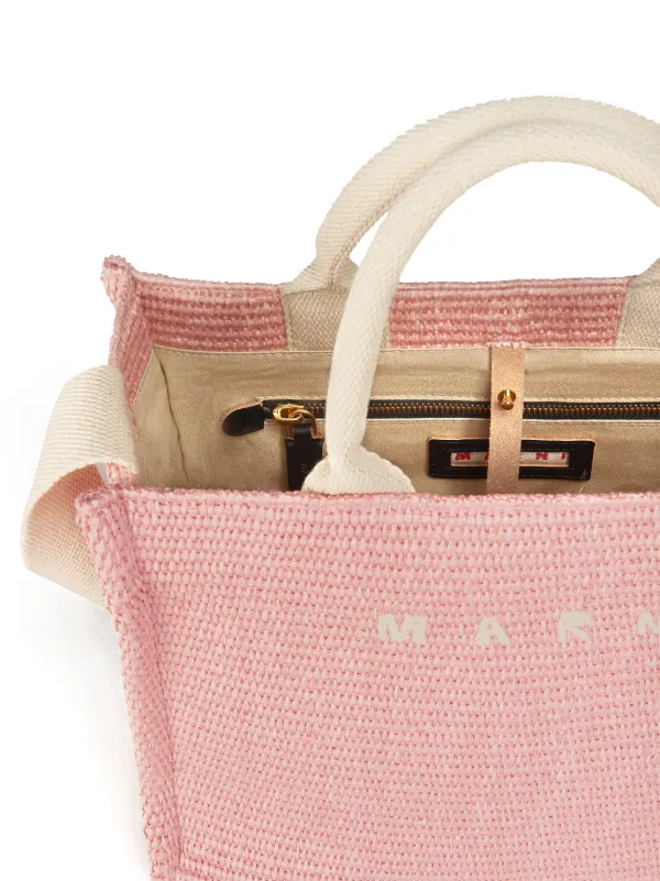 マルニラフィアショルダーバック 2way ピンク