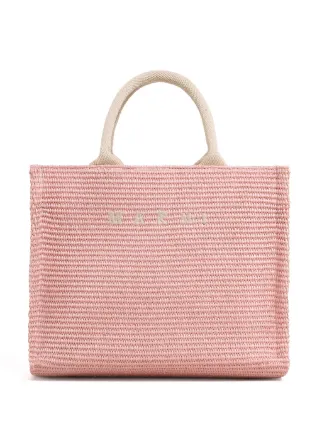 Marni Small Raffia Tote Bag | Pink | FARFETCH
