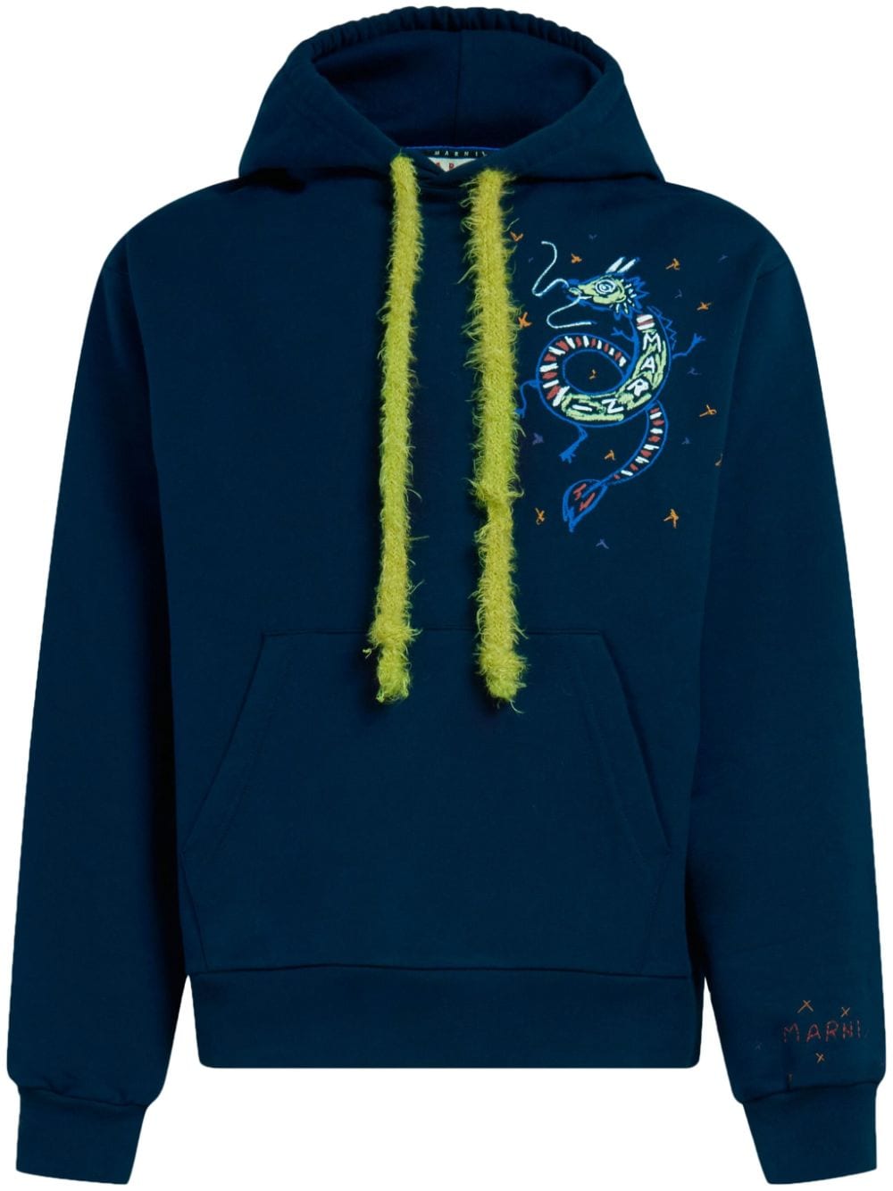 Marni Hoodie met borduurwerk Blauw