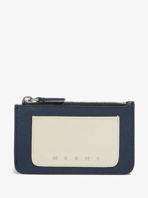 Marni logo-print leather cardholder