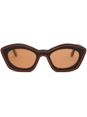 Ambush Eyewear スクエアフレーム サングラス | ブラック | FARFETCH JP