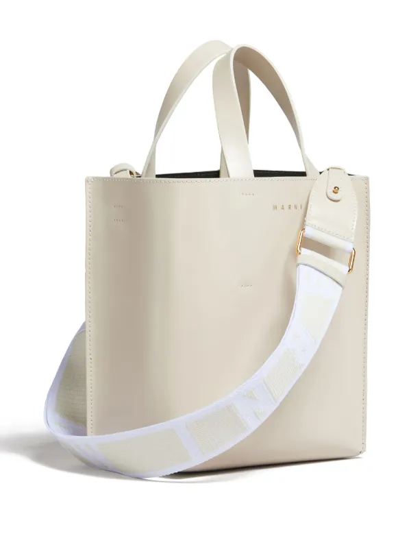 Marni Museo レザーハンドバッグ ミニ | ニュートラル | FARFETCH JP