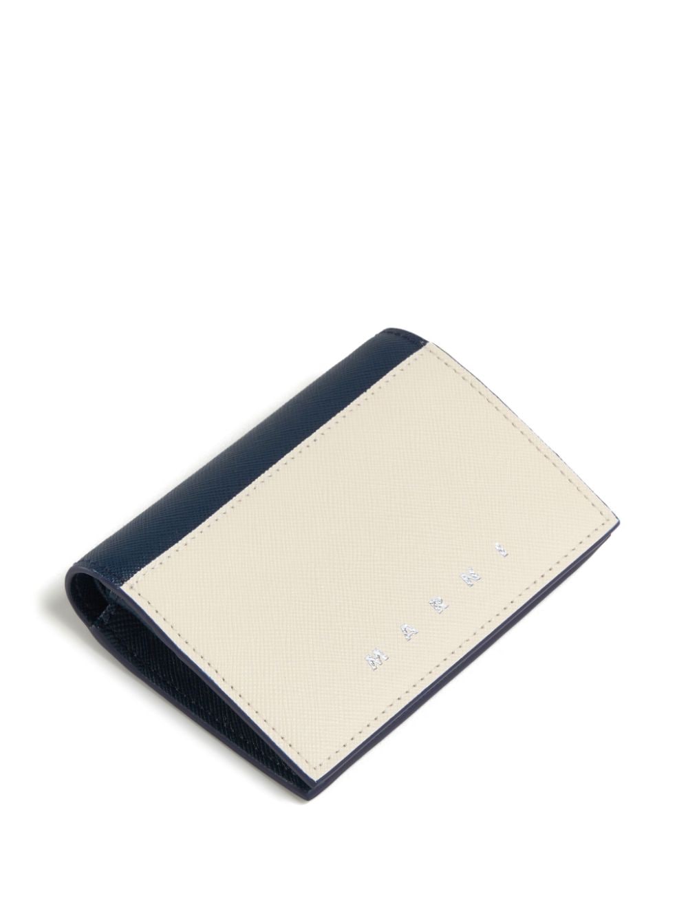 Shop Marni Bi-fold Leather Wallet In White