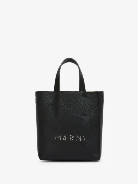 Marni Museo soft mini bag in leather with mending