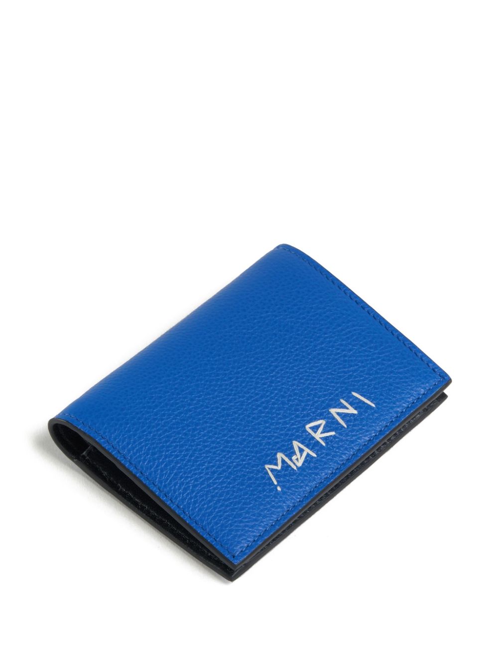 Marni logo-embroidered bi-fold wallet Men