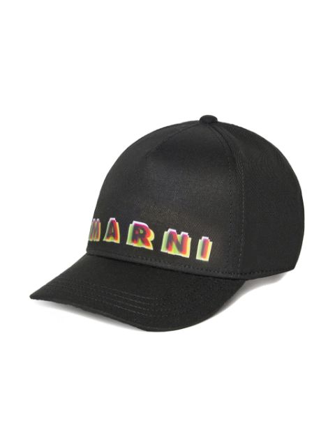 Marni Kids logo-print cotton cap