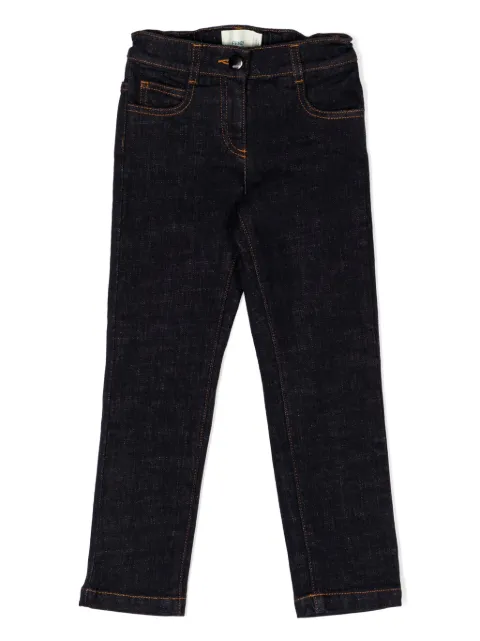 Fendi Kids FF logo-embroidered jeans