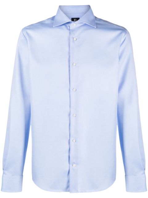 Boggi Milano long-sleeved cotton shirt Men