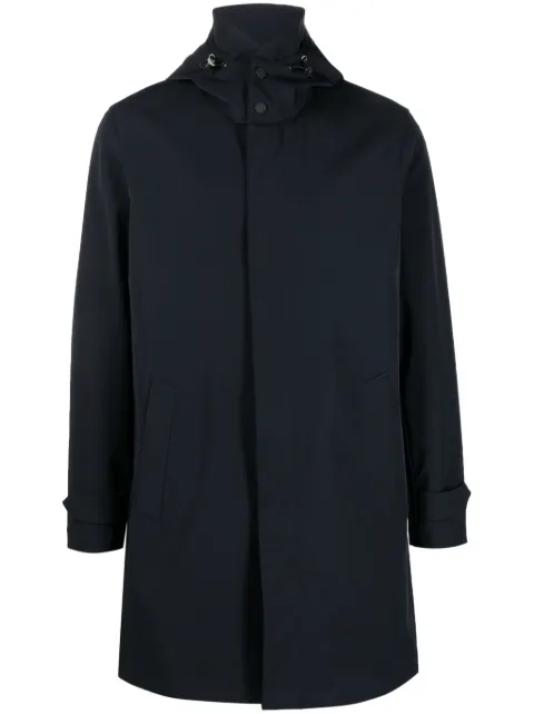 Boggi Milano impermeable estilo camisa con botones ocultos