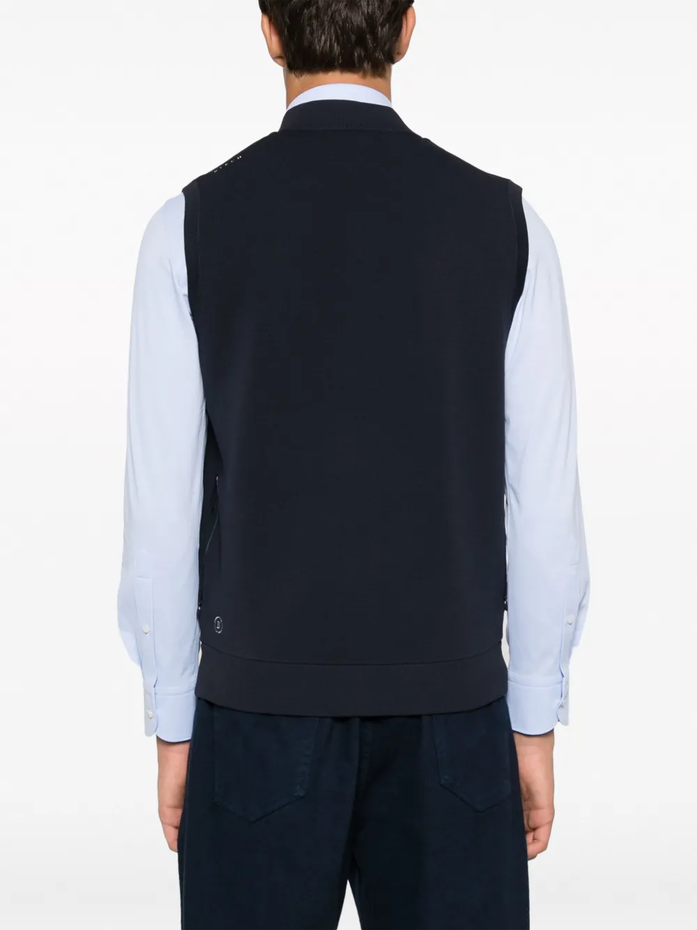 Boggi Milano Stretch hoodie Blauw