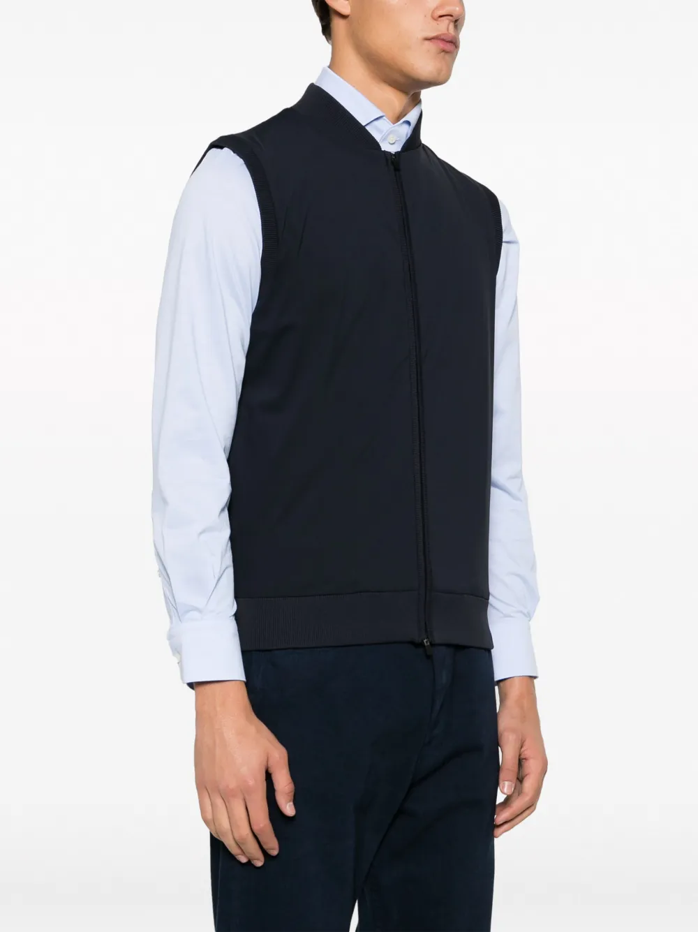 Boggi Milano Stretch hoodie Blauw