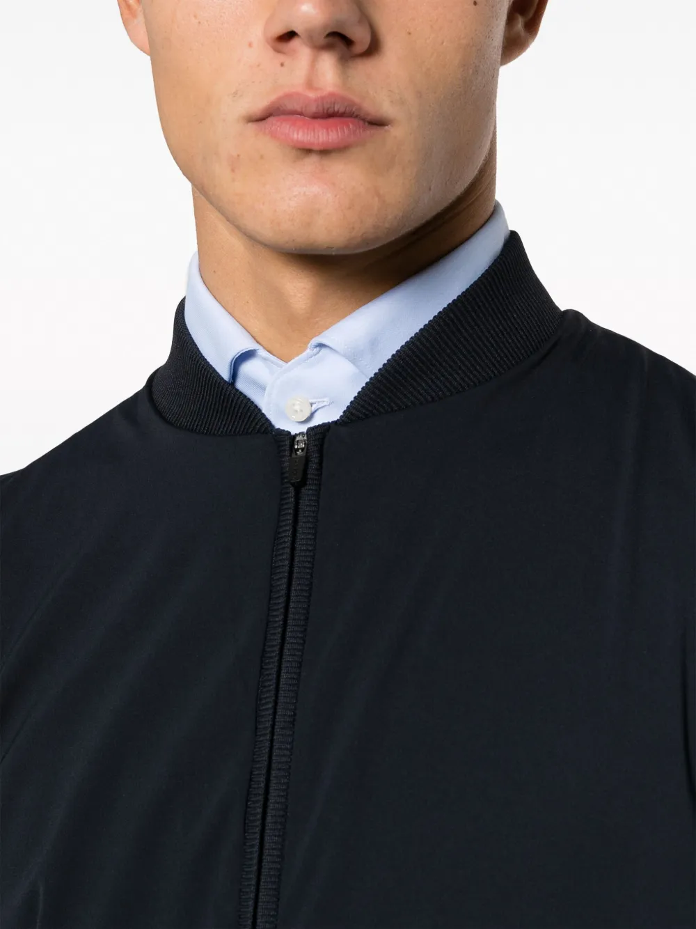 Boggi Milano Stretch hoodie Blauw