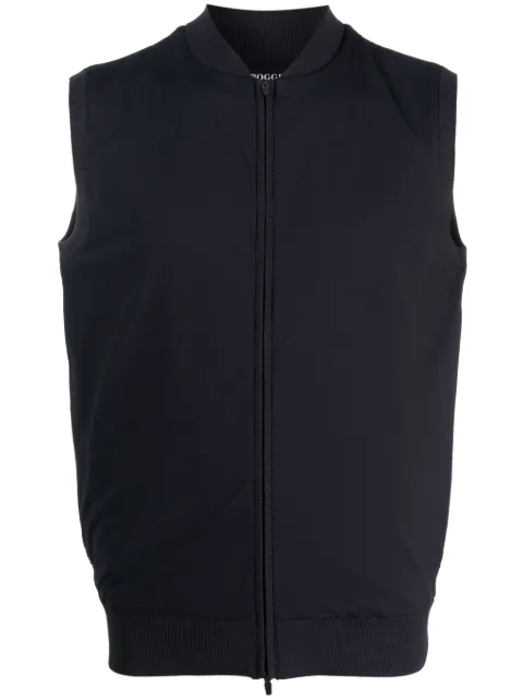 Boggi Milano zip-up stretch-jersey gilet