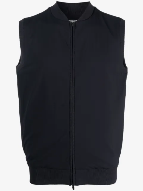 Boggi Milano zip-up stretch-jersey gilet