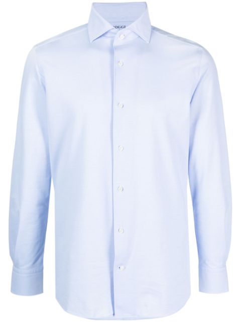 Boggi Milano Japanese Jersey button-up shirt Men