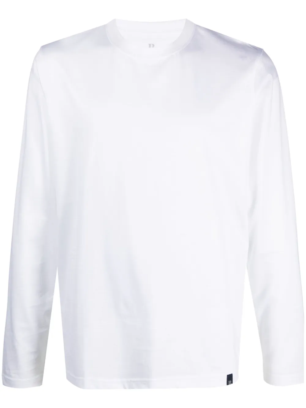 Boggi Milano long-sleeved cotton T-shirt | White | Image 1