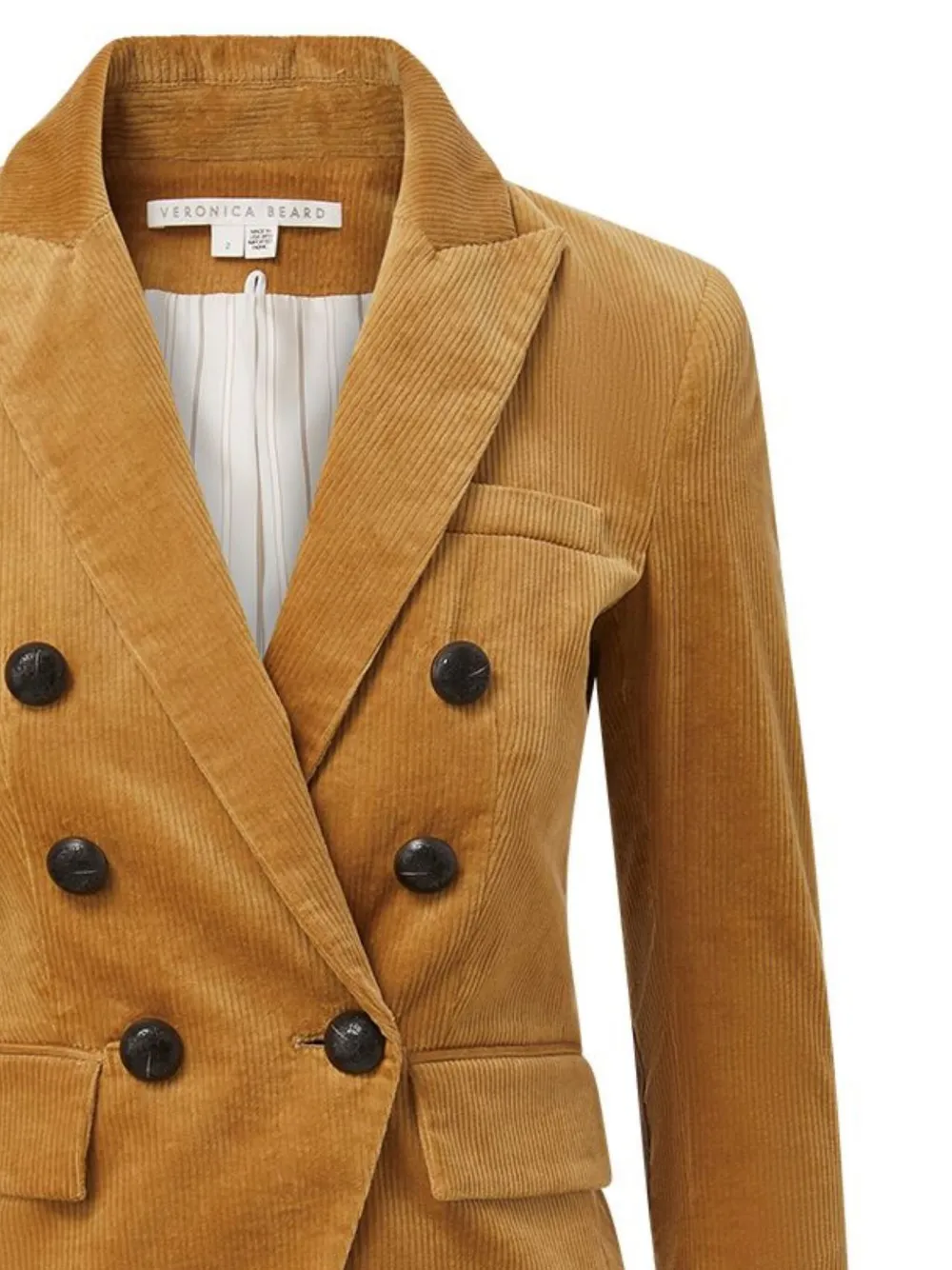 Veronica Beard Miller Dickey twill blazer - Bruin