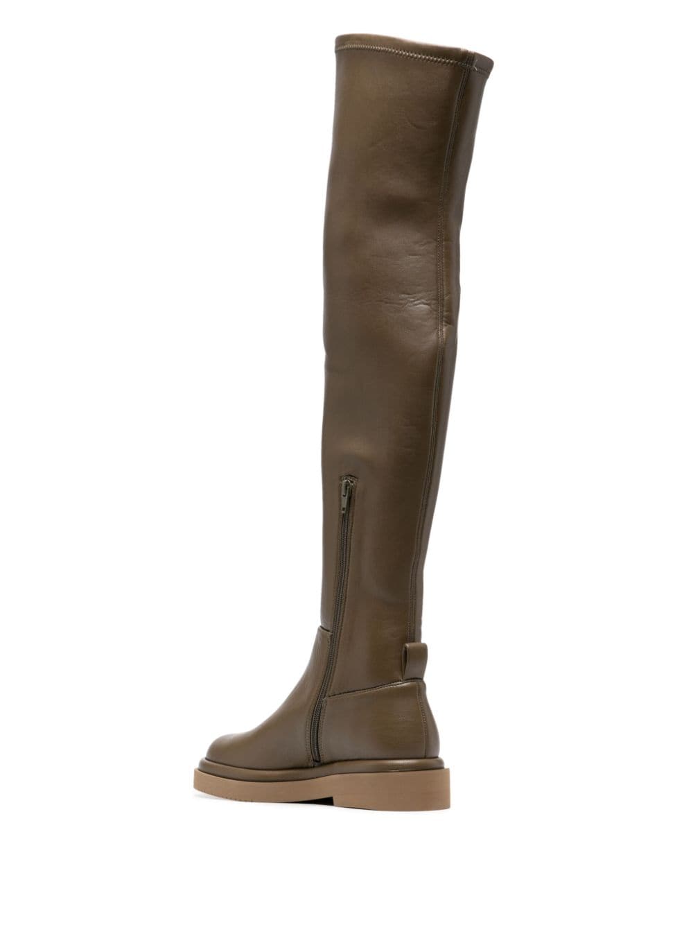 Shop Paloma Barceló Kenda 30mm Leather Boots In Green