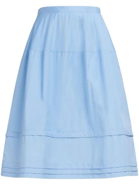 Marni micro-pleated A-line midi skirt
