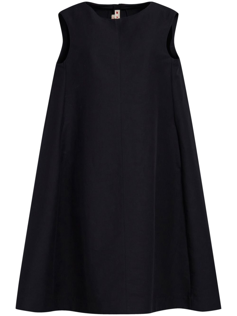 Marni flared cotton midi dress – Black