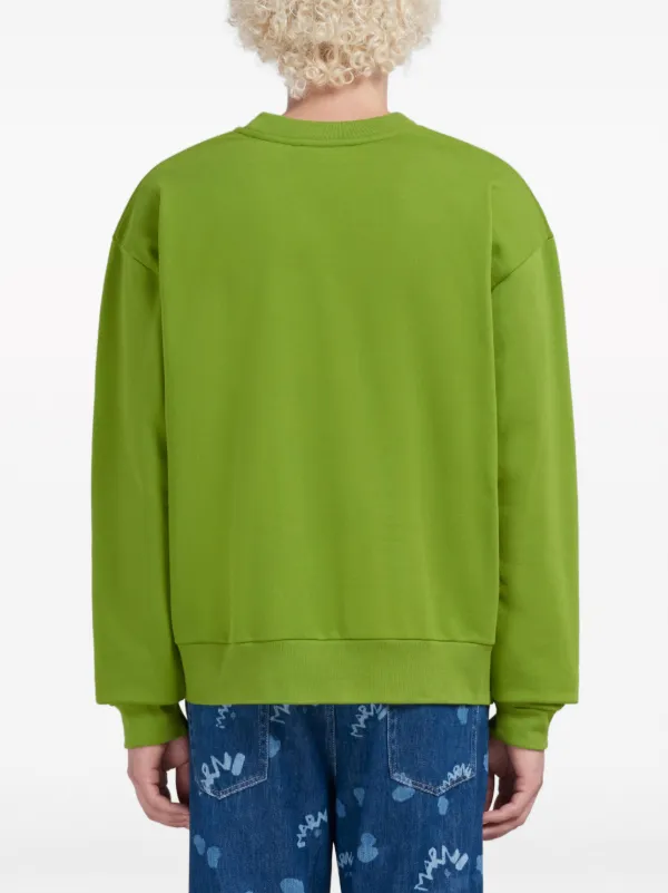 MARNI ロゴ スウェットシャツ Marni ロゴ スウェットシャツ | グリーン | FARFETCH JP
