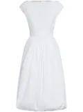 Marni boat-neck cotton midi dress - White