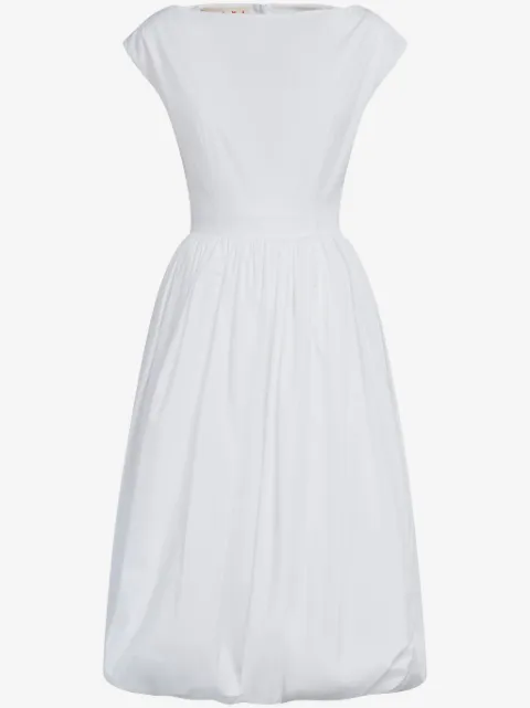 Marni vestido midi con cuello barco