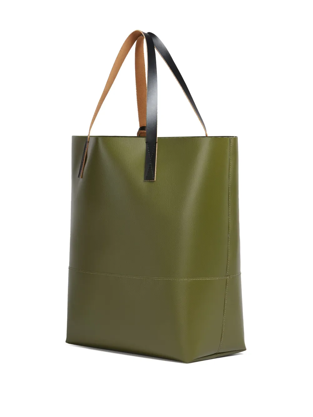 Shop Marni N/s Logo-print Tote Bag In Green