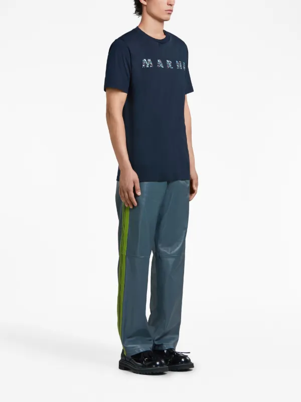 Marni ロゴ Tシャツ | ブルー | FARFETCH JP
