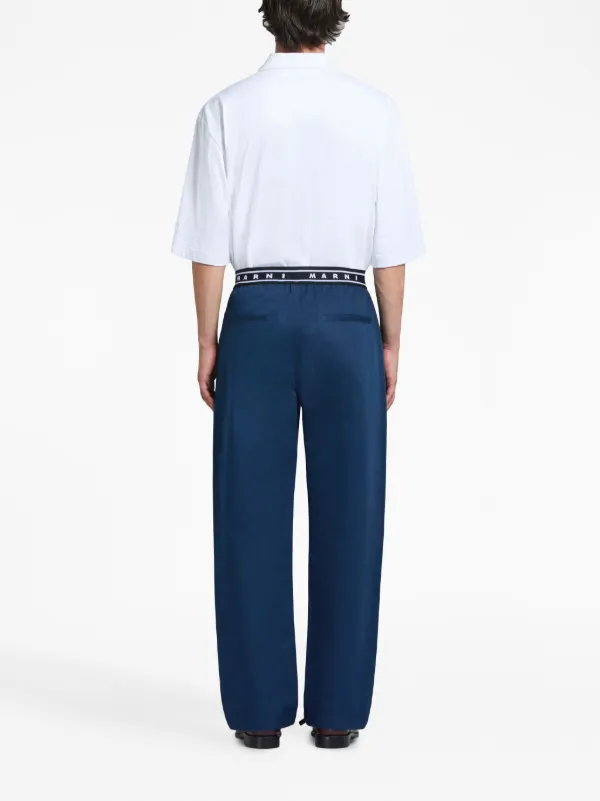★送料関税込★【MARNI】Cotton Pants MARNI | DRAWSTRING TROUSERS