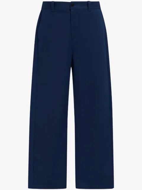 Marni pantalon droit à taille à logo